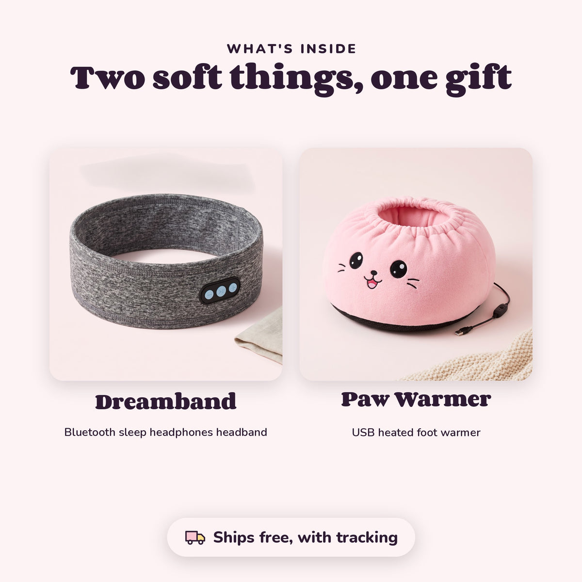 Inside The Long Day Kit: Snugglet Dreamband and Snugglet Paw Warmer