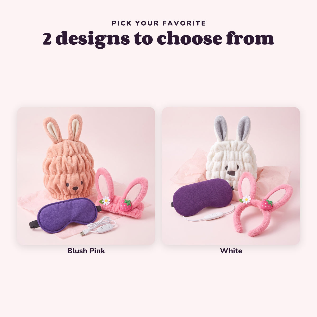 The Sunday Reset Kit with a Blush Pink or White Hair Hug