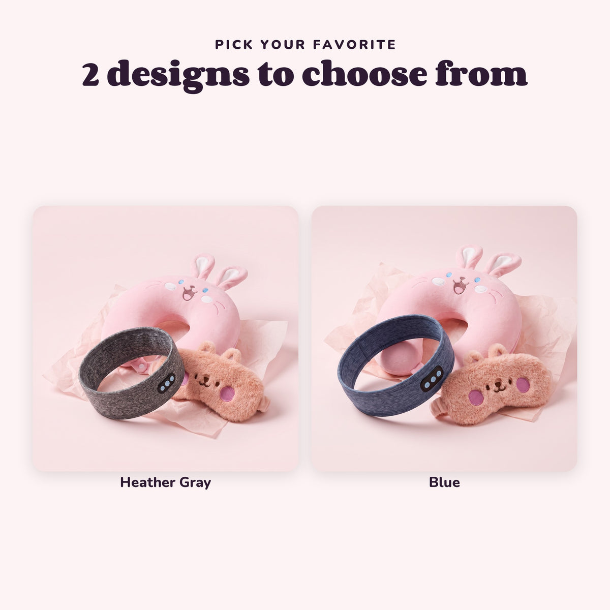 The Red-Eye Kit with a Heather Gray or Blue Dreamband
