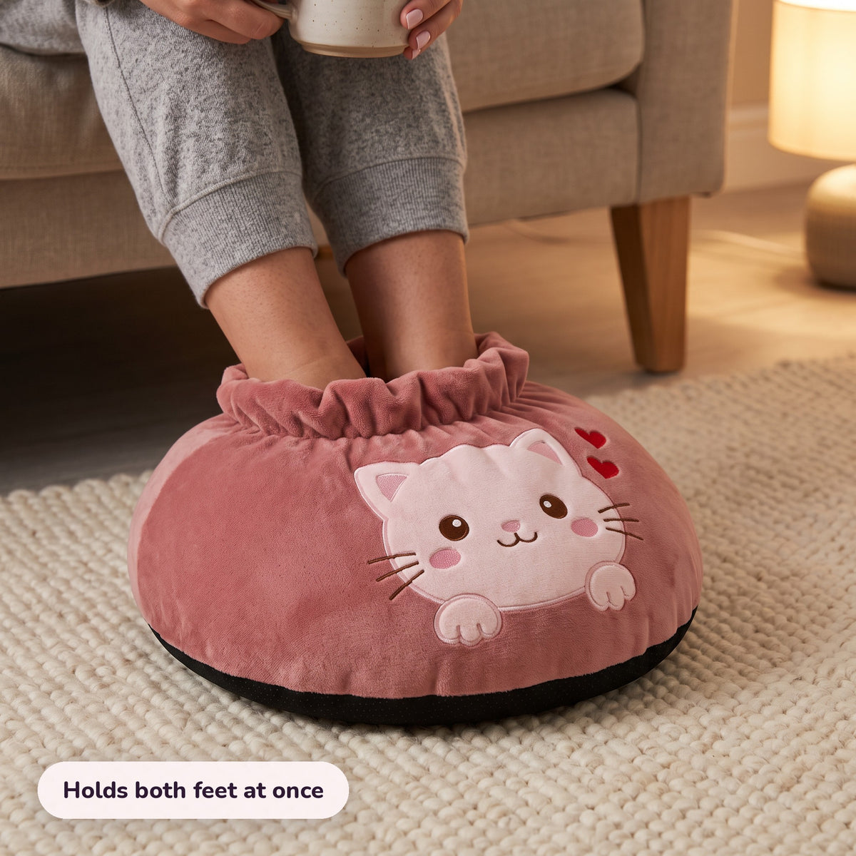 Snugglet Kitty Toes in use – Holds both feet at once