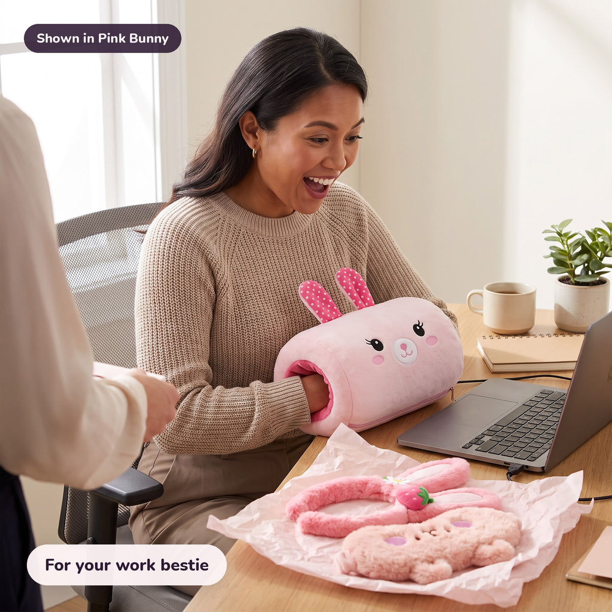 The Work Bestie Box in Pink Bunny: For your work bestie