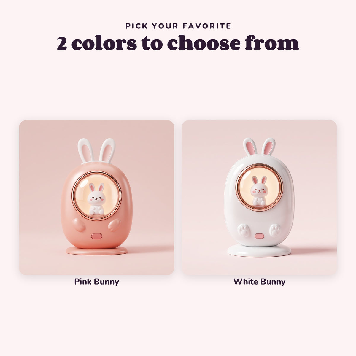 Snugglet Bun Warmer in all 2 options: Pink Bunny, White Bunny