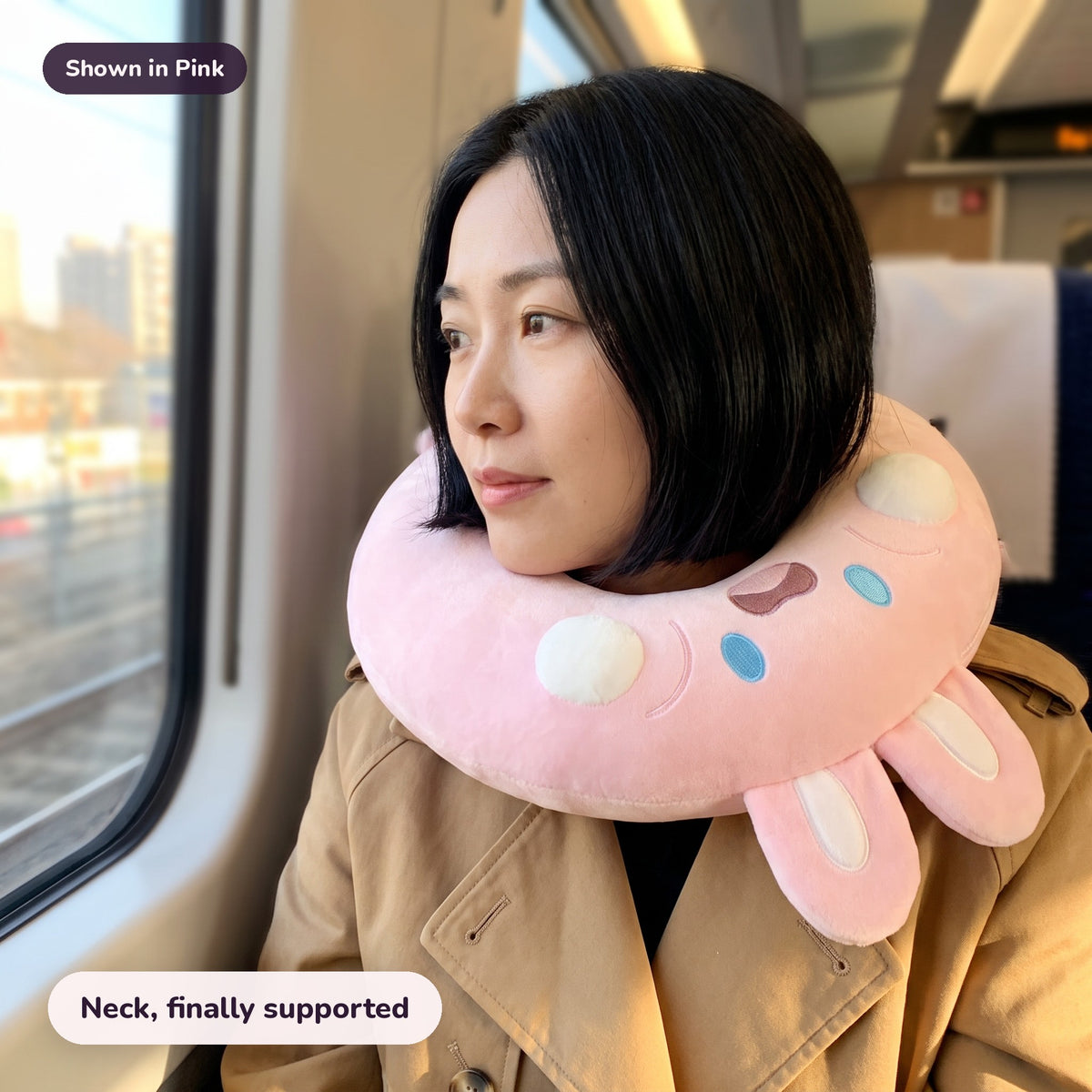 Snugglet Flight Bunny in Pink: Neck, finally supported