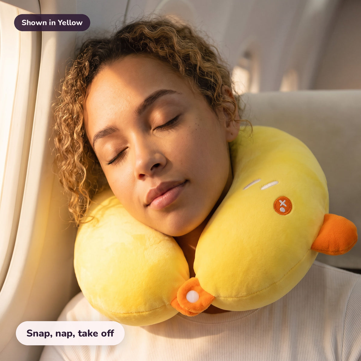 Snugglet Flight Chick in Yellow: Snap, nap, take off