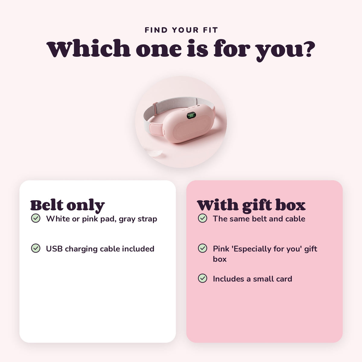 Snugglet Moon Belt: Belt only vs With gift box