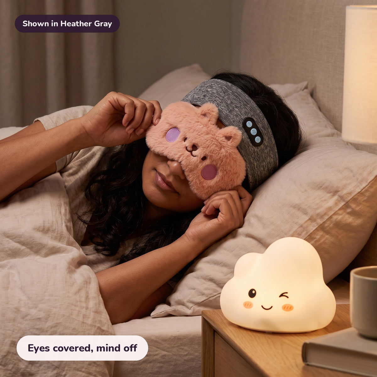 The Lights Out Kit in Heather Gray: Eyes covered, mind off
