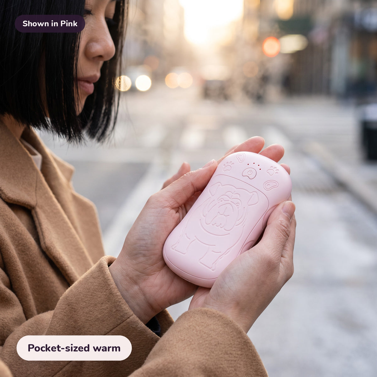 Snugglet Pup Warmer in Pink: Pocket-sized warm