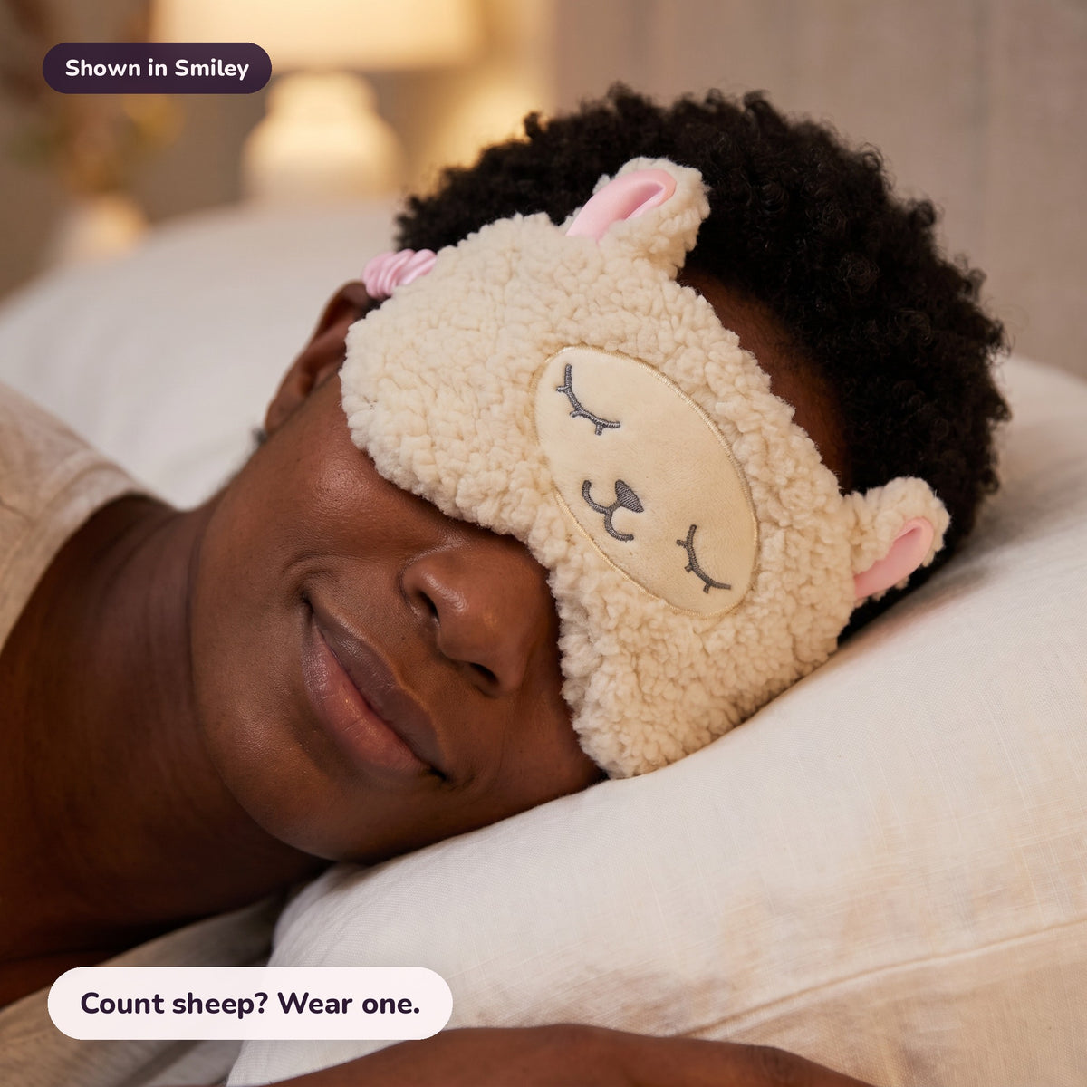 Snugglet Sleepy Sheep in Smiley: Count sheep? Wear one.