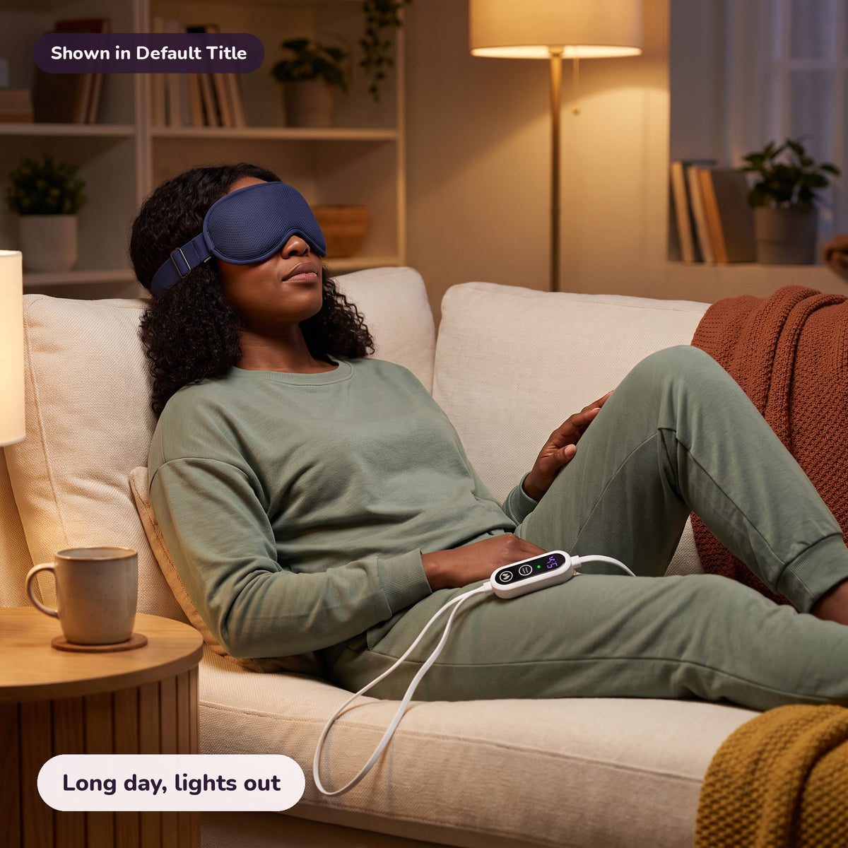 Snugglet Dusk Mask Pro in navy: Long day, lights out