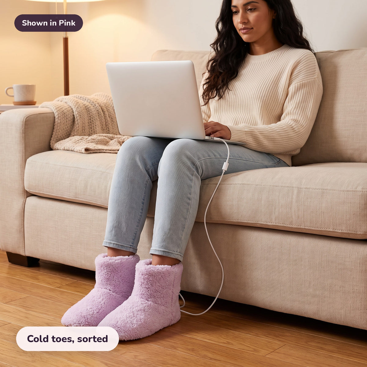 Snugglet Toe Toasters in Pink: Cold toes, sorted