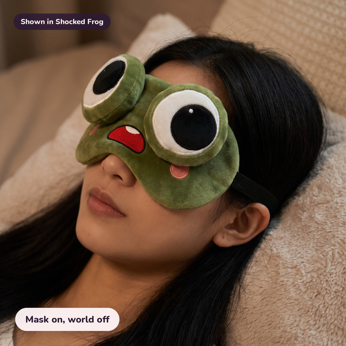 Snugglet Silly Faces in Shocked Frog: Mask on, world off