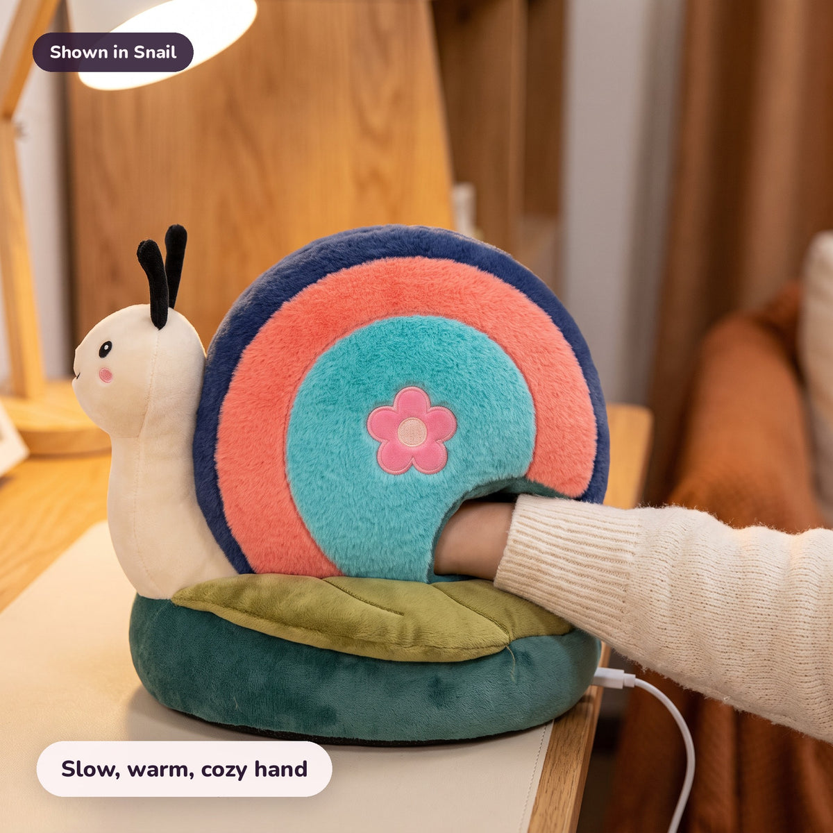 Snugglet Bug Muff in Snail: Slow, warm, cozy hand