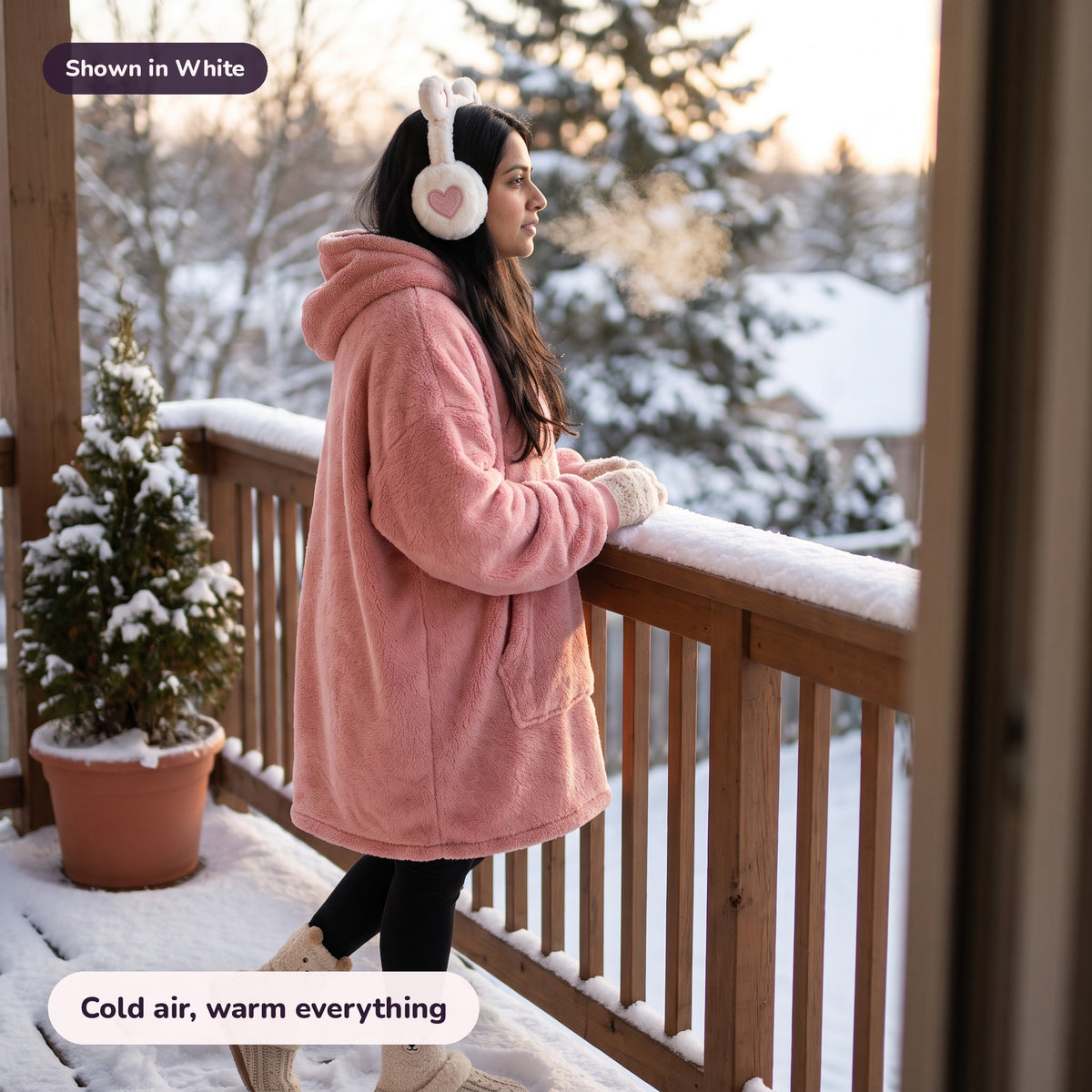 The Snow Day Kit in White: Cold air, warm everything