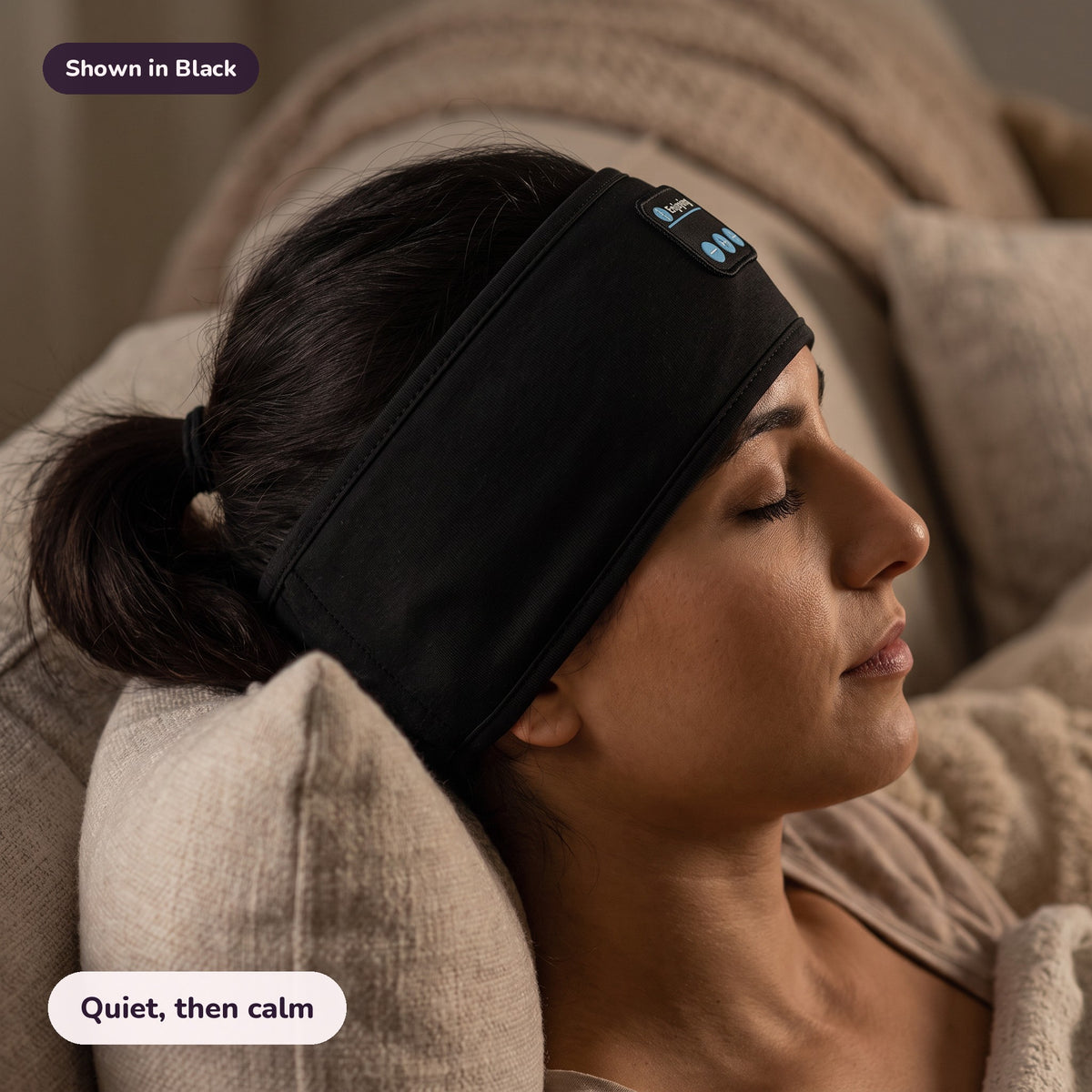 Snugglet Dreamband in Black: Quiet, then calm
