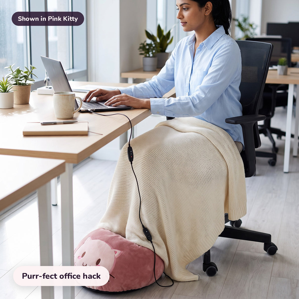 Snugglet Paw Warmer in Pink Kitty: Purr-fect office hack