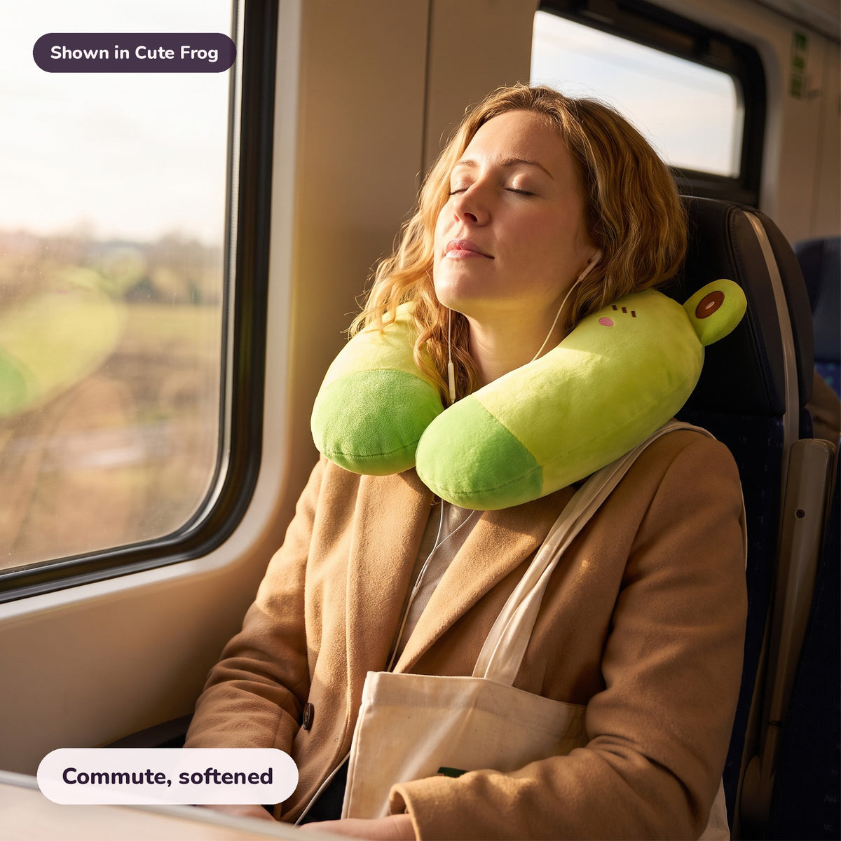 Snugglet Snooze Ring in Cute Frog: Commute, softened