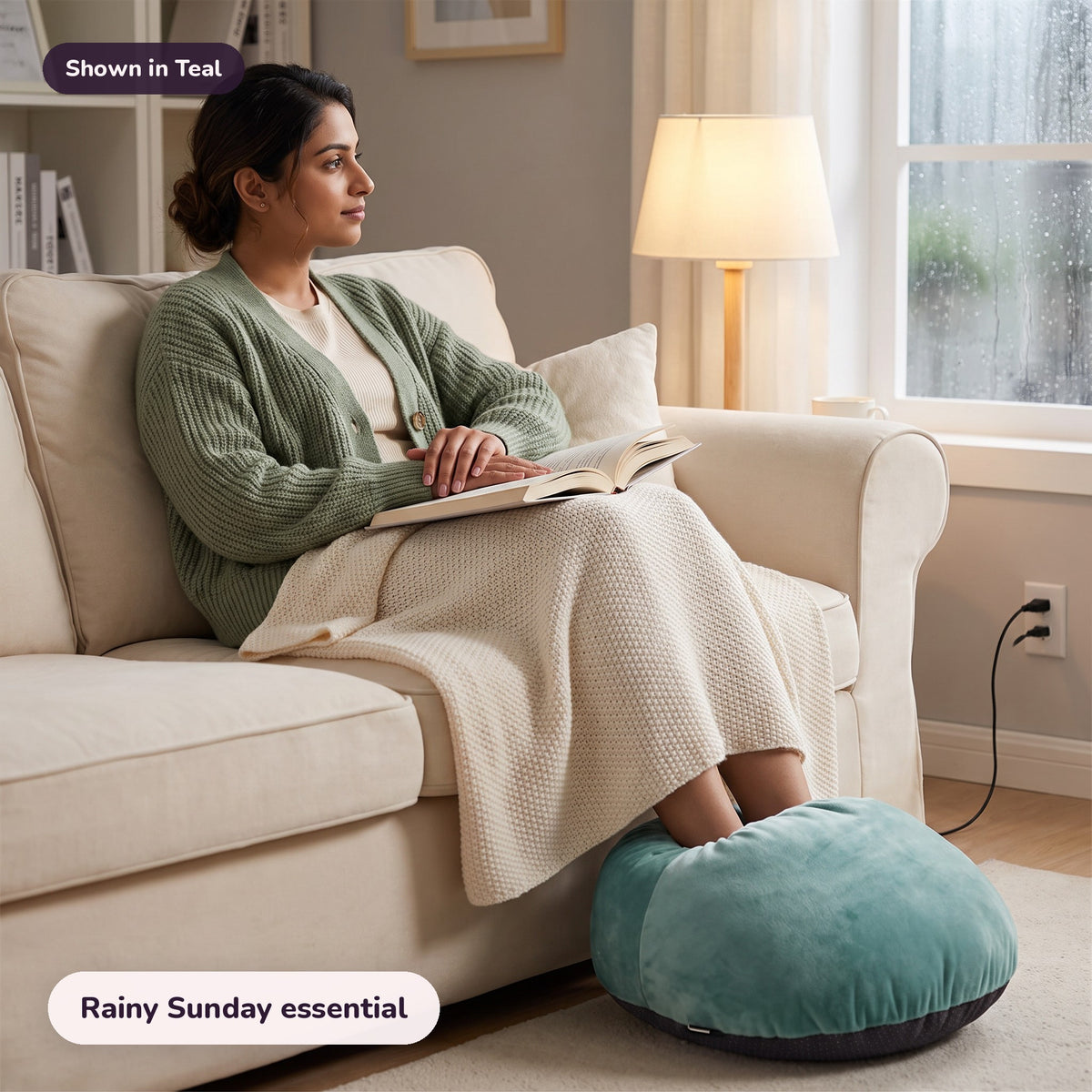 Snugglet Paw Warmer in Teal: Rainy Sunday essential